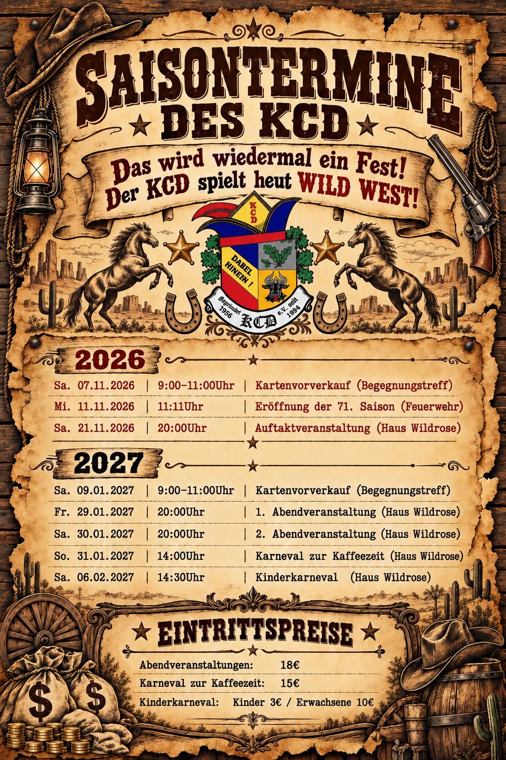 Termine für die Session 26 / 27